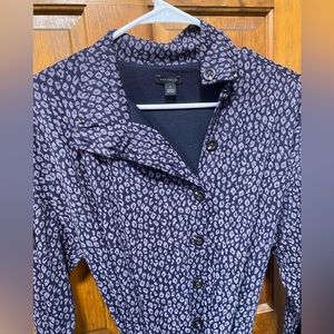 Banana Republic blue cheetah print dress